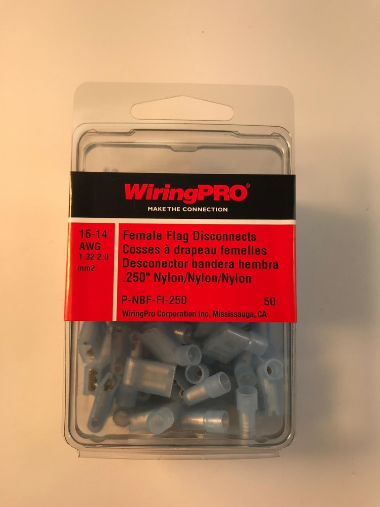 16-14 Nylon FI Female Quick Disconnect Flag .250"