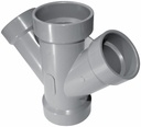 2"x1 1/2"x45D PVC DWV DOUBLE WYE HxHxHxH SYSTEM XFR