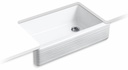 Hayridge Whitehaven 35-11/16" 1 Bowl Undermount Farmhouse Kitchen Sink
