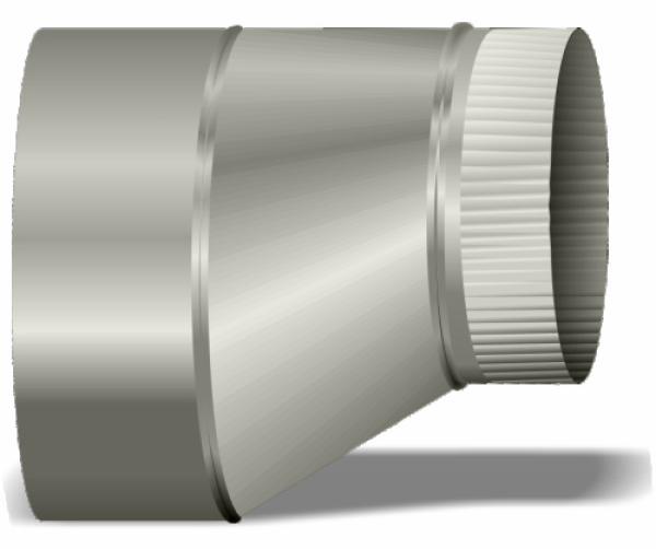 18"-16" Pipe Red. Flat on Side BE-BE 24ga