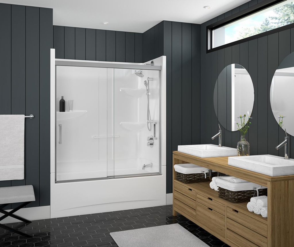 Incognito 57 51-54" x 56.75" Sliding Tub Door