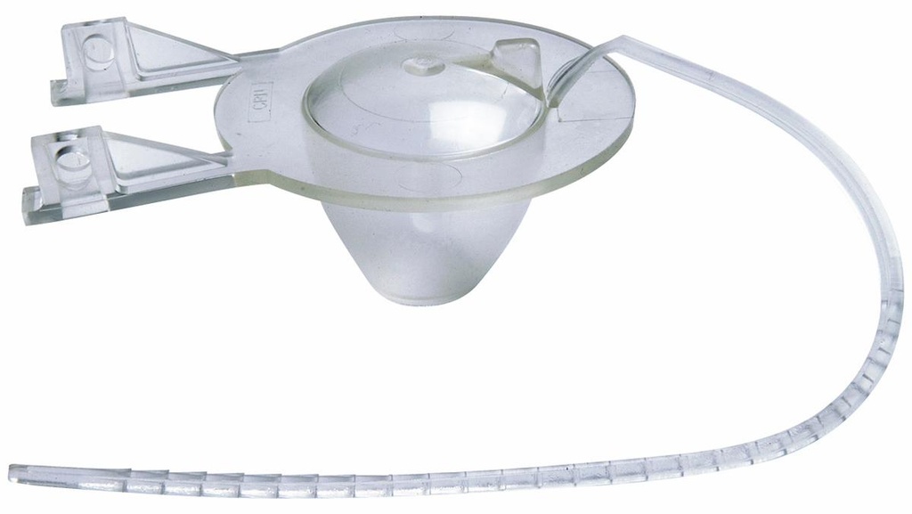 CLEAR VINYL FLAPPER W/ STRAP