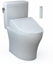 Aquia IV Elongated Dual Flush 1.28 and 0.9 GPF 2-Piece Toilet with WASHLET+ Bidet Seat