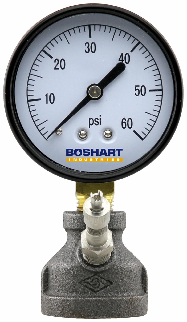 PG-GTMC25-60 - 'Manifold Kit C/W 60 Psi Gauge With 2-1/2" Dry Pressure Gauge'