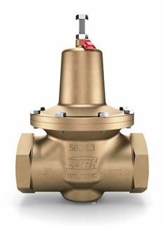 1-1/4" 500XL3 PRV 25-75 PSI Single Union Fem x Fem NPT Tap for gauge Lead Free