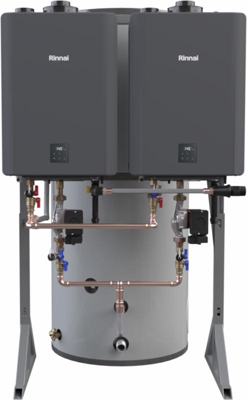 Demand Duo 2 H-Series 398,000Btu 100G Hybrid Water Heater Horizontal