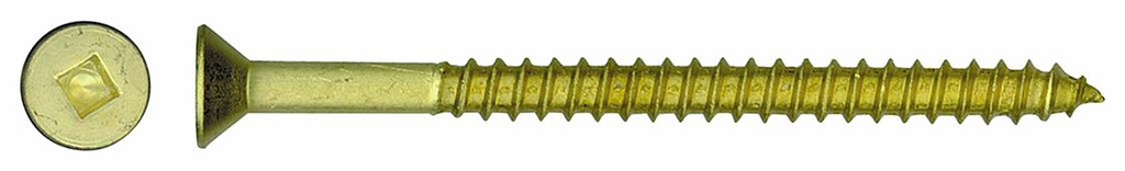 #8 X1-1/4 BRASS WOODSCREW 100