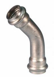1-1/2" Vic-Press 45 Elbow 304 Stainless Style P591
