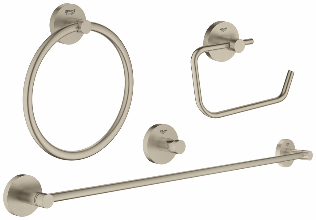 Essentials Master 4-in-1 Bathroom Accessories Set