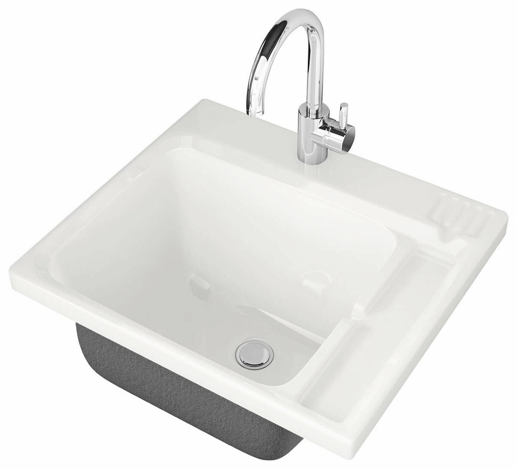 Evia Acrylic Drop-In Laundry Sink