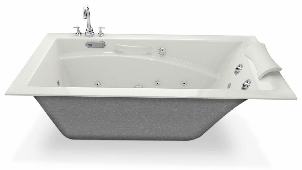 Optik 6032 RH Drain Alcove Tub
