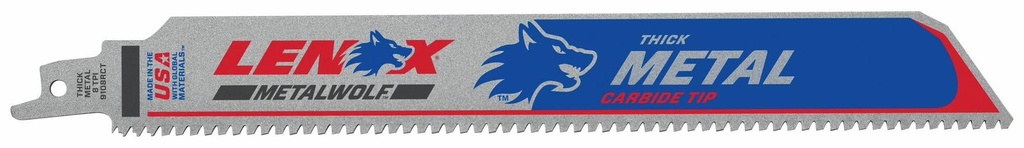 9"x1" 8TPI LAZER Carbide Tipped Extreme Metal Recip (Each)