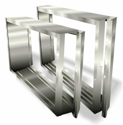 16" x 25" x 7" Filter Rack 4" and 1" Track with Door