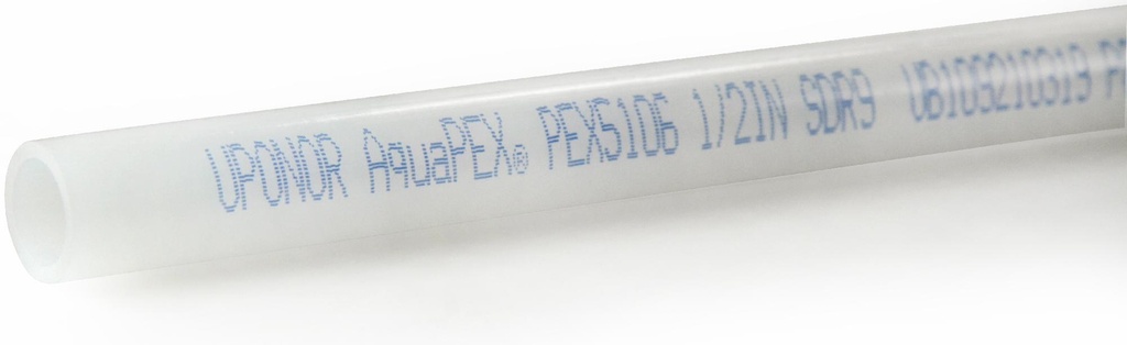 1" Uponor AquaPEX White, Blue Print, 20-ft. straight length, 200 ft. (10 per bundle)