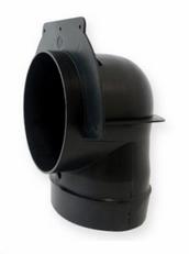 4" 90 Degree Elbow Black