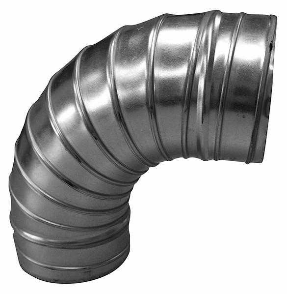 16" Spiral 90 Degree Elbow 1-1/2" Centerline