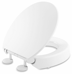 [2909160] Hyten Elevated Quiet-Close Round Front Toilet Seat