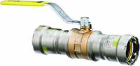 [6536162] Viega MegaPressG ball valve, bronze, carbon steel, P1: 1; P2: 1