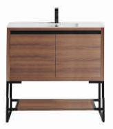 [2548025] Selby 36" x 18" 2-Door Vanity with Metal Base (Cabinet Only)