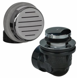 [7572029] ABS Classic Waste & Overflow Half Kit with Touch Toe Stopper