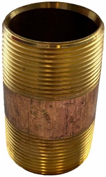 [7109490] 1-1/2 X 2-1/2 STD BRASS NIPPLE