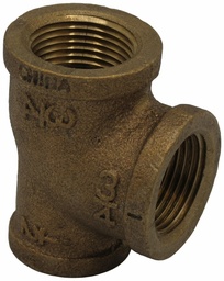 [7101058] 1 X 3/4 FIP TEE THREADED BRONZE - LEAD FREE