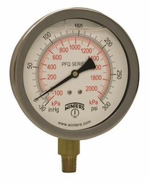 [6649936] QUALITY FILLED 4" 30"-0-300 PSI/KPA 1/4" BTM