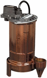 [1582900] 3/4 hp, Submersible Effluent Sump Pump, 1PH, 115V, Cast iron, manual, 25' cord
