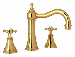 [2604675] Georgian Era Widespread Lavatory Faucet With Column Spout
