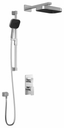 [3742455] Kareo TD2 Premia Thermostatic Ingetrated Diverter Shower System with Wall Arm (less valves)