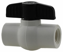 [7647060] 0929-05 - '1/2" FPT PVC Ball Valve Epdm Seat - Epdm Stem O-Ring'