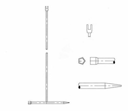 [4880460] 72" BLACK CURB STOP KEY CSK72
