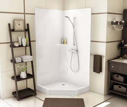 [6452130] CSS36 38 Neo-Angle Center Crain Corner 1-Piece Shower
