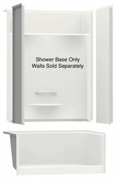 [6450240] KDS 3448 AFR Center Drain Pinned Shower Base with RH Seat