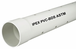 [7689088] 6"x10' PVC ASTM 2729 SEWER PERF PIPE B/E WHITE