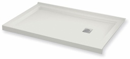 [6451795] B3Square 6032 RH Drain Right Corner Shower Base