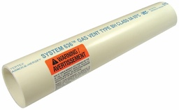 [7648236] 6"x10' PVC FLUE GAS VENT PIPE P/E SYSTEM 636