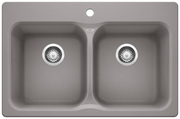 [1212170] Vision 210 2 Bowl Drop-In Silgranit Sink