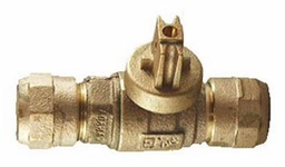 [2310592] N/L F/PORT B/V CURB with DRN - 1 1/4" CB x 1 1/4" CB