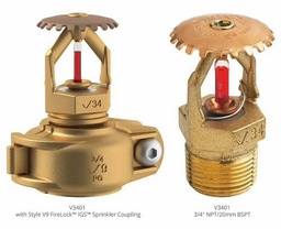 [6677230] 3/4" Standard Response 155F K8 Upright Pendent Sprinkler Head Brass FireLock V3401