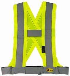 [5438920] HI-VIZ TRAFFIC SASH BELT 4"YLLW X-L