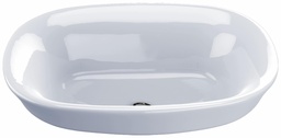 [1061616] Maris Oval Semi-Recessed Vessel Bathroom Sink with CeFiONtect
