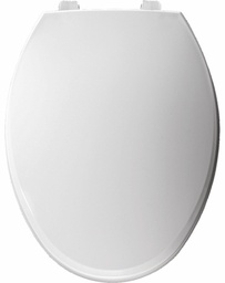[2000920] Elongated Hospitality Plastic Toilet Seat With Cover and STA-TITE Hinges