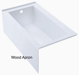 [3990646] Wellbrook 60" RH Drain Alcove Tub