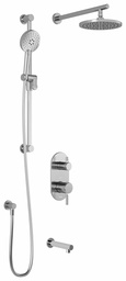 [3751640] Preciso TD3 Thermostatic Integrated Diverter Shower System with Wall Arm (less valve)