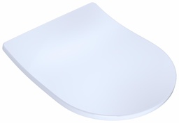 [1060862] SoftClose D-Shape Slim Toilet Seat with Lid