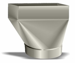 [5645740] 6" to 3.25" x 10" Range Hood Transition