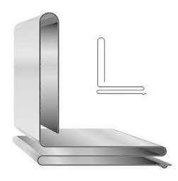 [5646668] 1" x 10' Standing Slip Cleat 26ga (per foot)