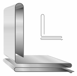 [5646660] 1" x 10' Standing Slip Cleat 22ga (per foot)