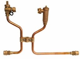 [2312810] N/L 15"H 1" STRGT L-STR with 15" EXT - 1" CB x 1" CB - F/PORT B/V & DUAL CHK/V with TEST PORT - TALL CAPS